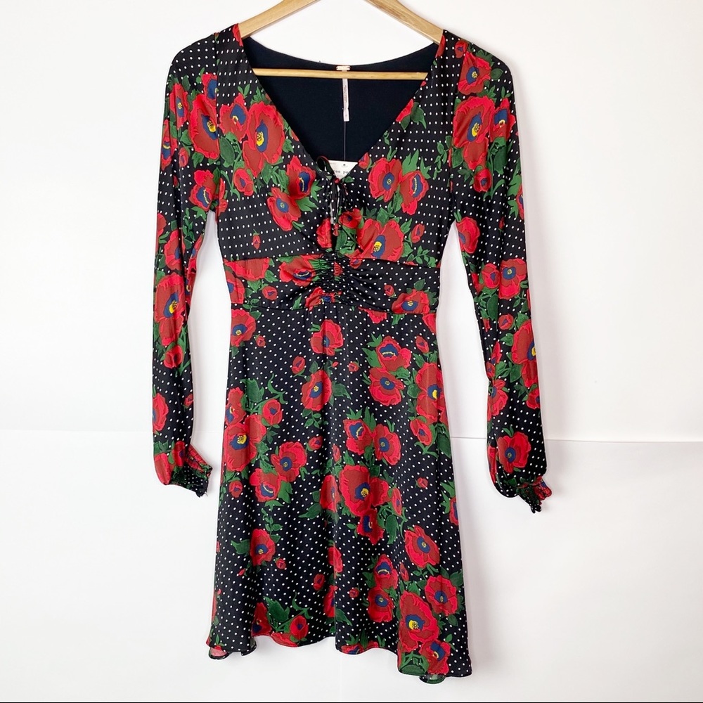 NWT Free People Floral Morning Light Mini Dress - Picture 3 of 11